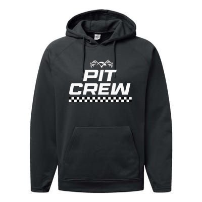 Pit Crew Race Car Apparel Pit Crew Performance Fleece Hoodie