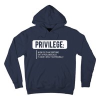 Privilege, Civil Rights, Equality VNeck Hoodie