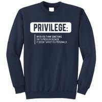 Privilege, Civil Rights, Equality VNeck Sweatshirt