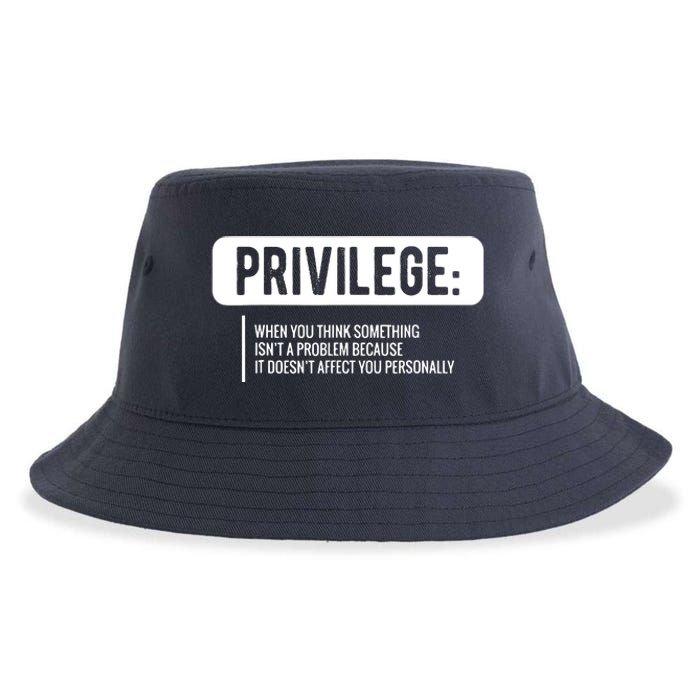 Privilege, Civil Rights, Equality VNeck Sustainable Bucket Hat