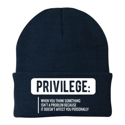 Privilege, Civil Rights, Equality VNeck Knit Cap Winter Beanie