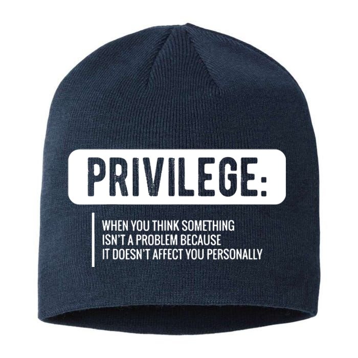 Privilege, Civil Rights, Equality VNeck Sustainable Beanie