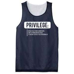 Privilege, Civil Rights, Equality VNeck Mesh Reversible Basketball Jersey Tank