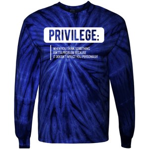 Privilege, Civil Rights, Equality VNeck Tie-Dye Long Sleeve Shirt