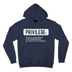 Privilege, Civil Rights, Equality VNeck Tall Hoodie