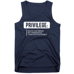 Privilege, Civil Rights, Equality VNeck Tank Top