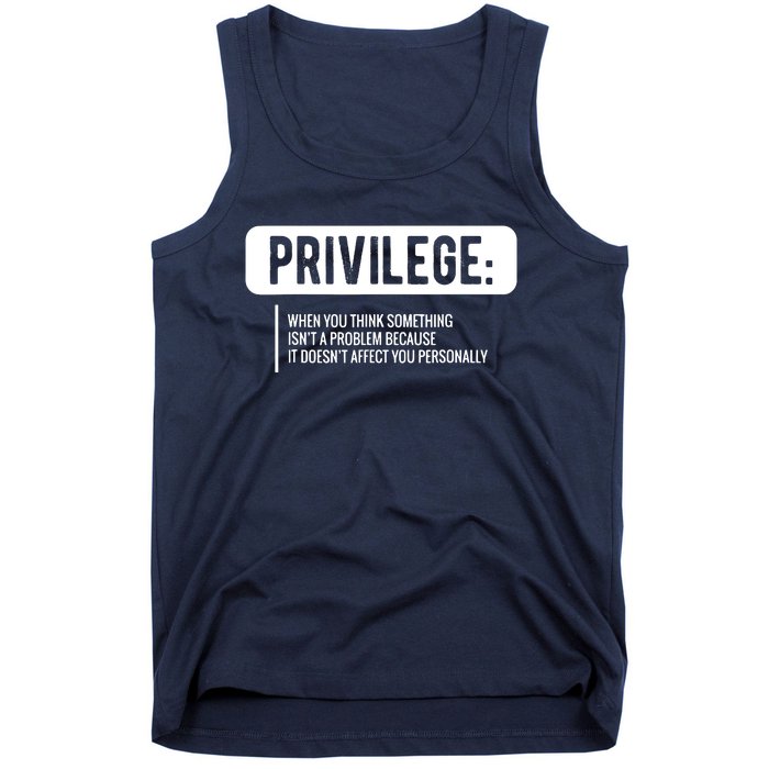 Privilege, Civil Rights, Equality VNeck Tank Top