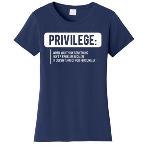 Privilege, Civil Rights, Equality VNeck Women's T-Shirt