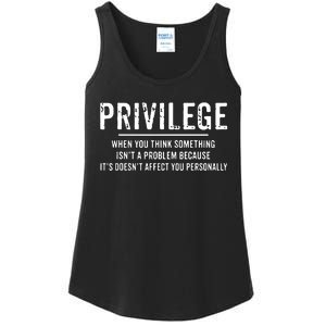 Privilege, Civil Rights, Equality VNeck Ladies Essential Tank