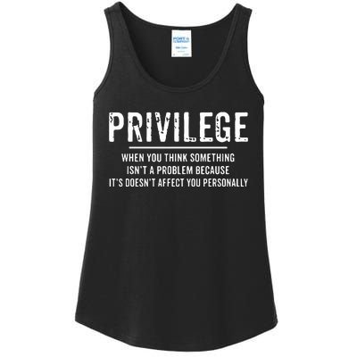 Privilege, Civil Rights, Equality VNeck Ladies Essential Tank