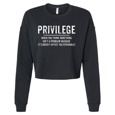 Privilege, Civil Rights, Equality VNeck Cropped Pullover Crew