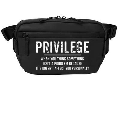 Privilege, Civil Rights, Equality VNeck Crossbody Pack