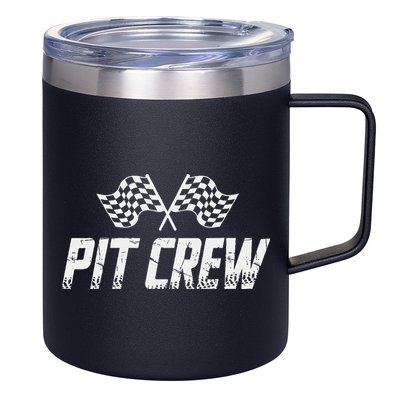 Pit Crew Race Car 12oz Stainless Steel Coffee Mug
