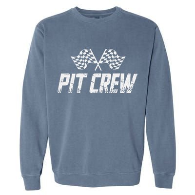 Pit Crew Race Car Garment-Dyed Sweatshirt