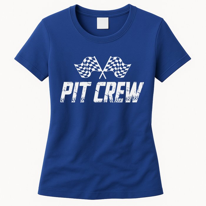 Pit Crew Race Car Womens T-Shirt