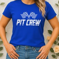 Pit Crew Race Car Womens T-Shirt