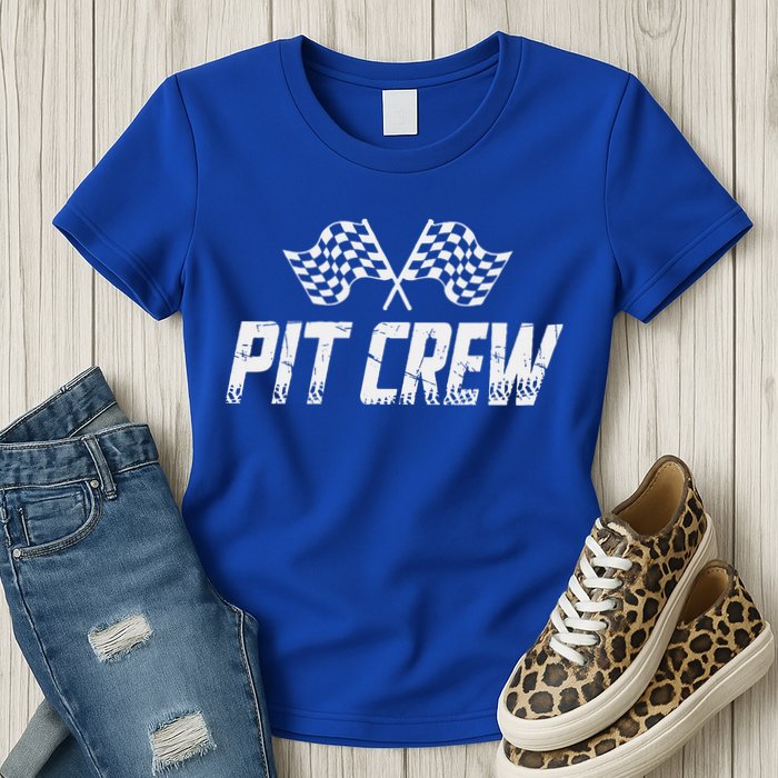 Pit Crew Race Car Womens T-Shirt