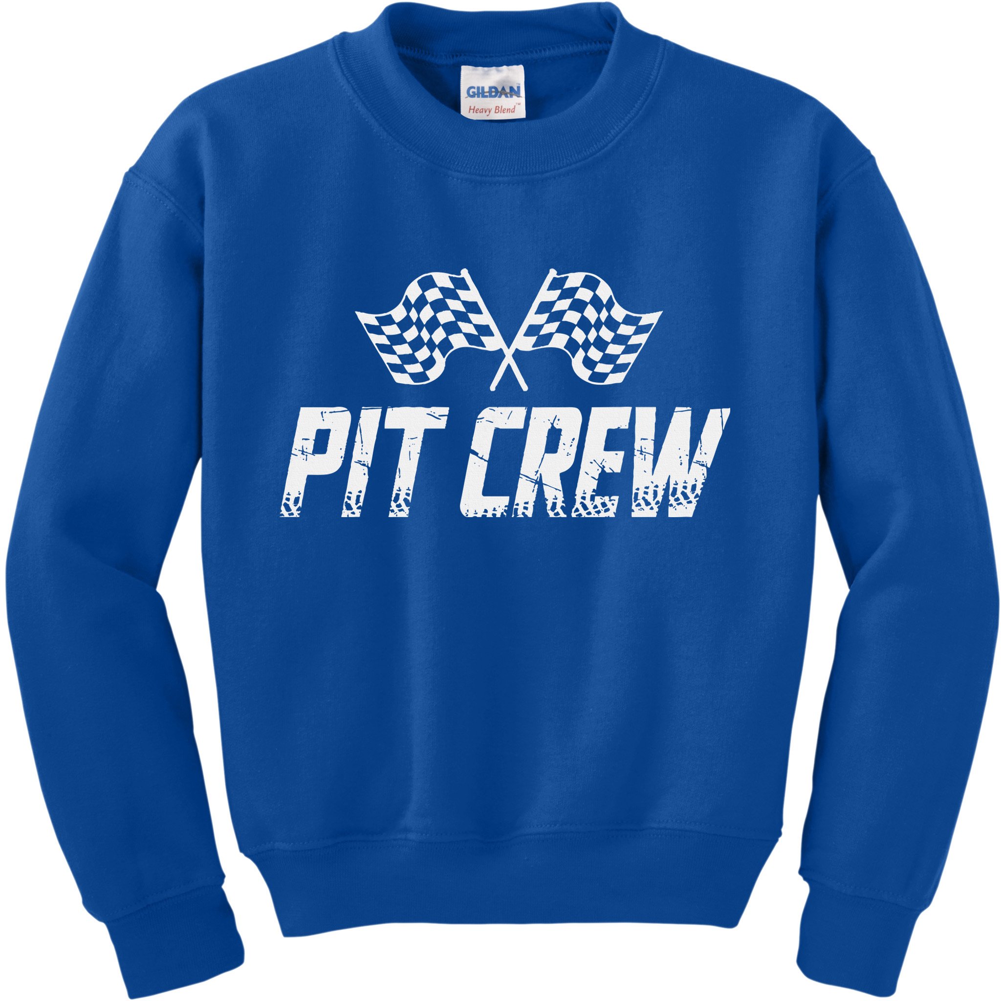 Pit Crew Race Car Kids Sweatshirt