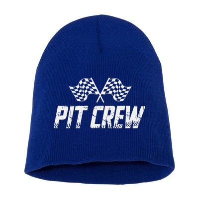 Pit Crew Race Car Short Acrylic Beanie