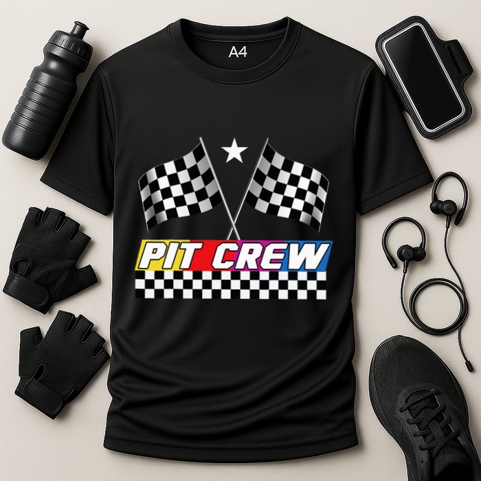 Pit Crew Racing Day For Stock Car Race Day Parties Cooling Performance Crew T-Shirt