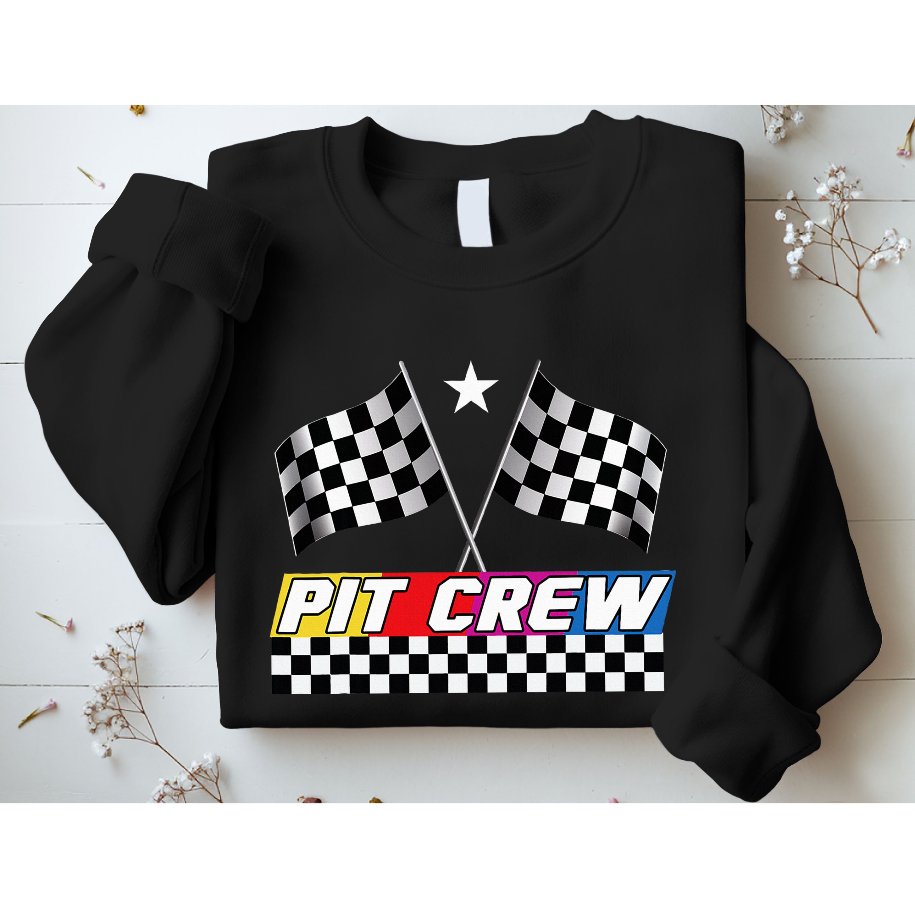 Pit Crew Racing Day For Stock Car Race Day Parties Sweatshirt