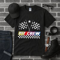 Pit Crew Racing Day For Stock Car Race Day Parties Tall T-Shirt