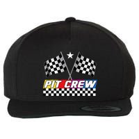 Pit Crew Racing Day For Stock Car Race Day Parties Wool Snapback Cap