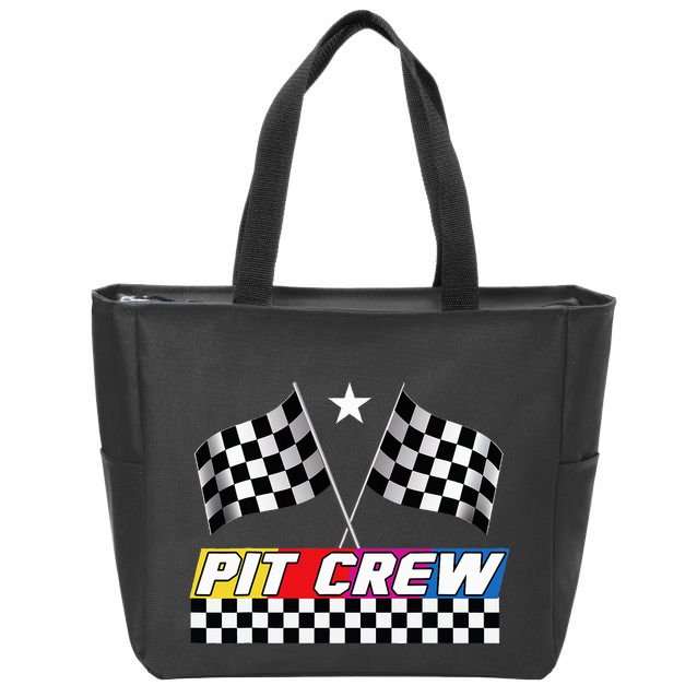 Pit Crew Racing Day For Stock Car Race Day Parties Zip Tote Bag