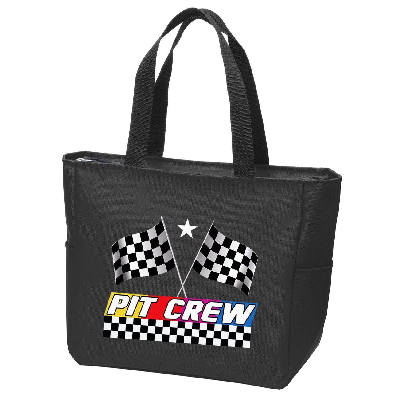 Pit Crew Racing Day For Stock Car Race Day Parties Zip Tote Bag