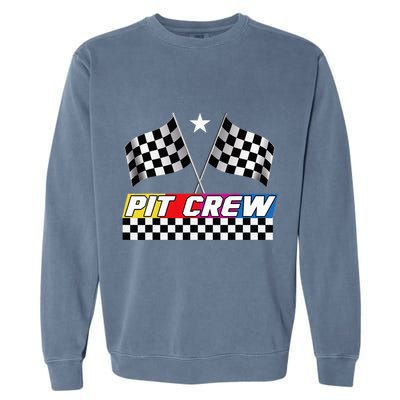 Pit Crew Racing Day For Stock Car Race Day Parties Garment-Dyed Sweatshirt