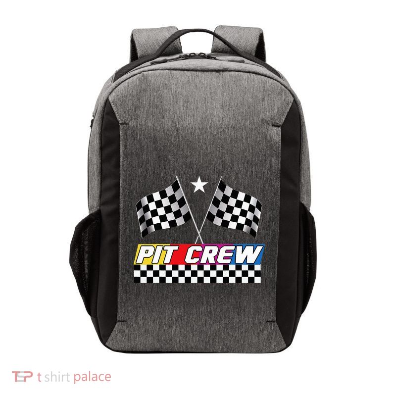 Pit Crew Racing Day For Stock Car Race Day Parties Vector Backpack