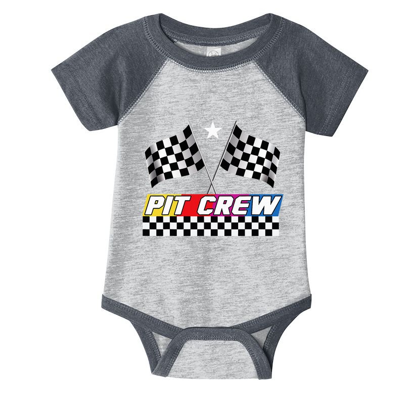 Pit Crew Racing Day For Stock Car Race Day Parties Infant Baby Jersey Bodysuit