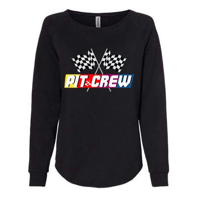 Pit Crew Racing Car Lover Womens California Wash Sweatshirt