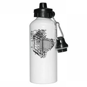 Photo Camera Retro Historical Drawing Camera Photographer Gift Aluminum Water Bottle