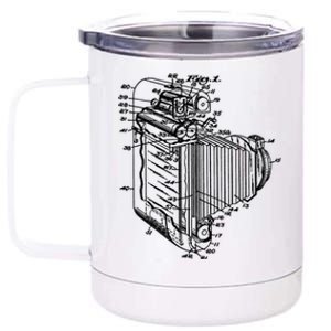 Photo Camera Retro Historical Drawing Camera Photographer Gift 12 oz Stainless Steel Tumbler Cup