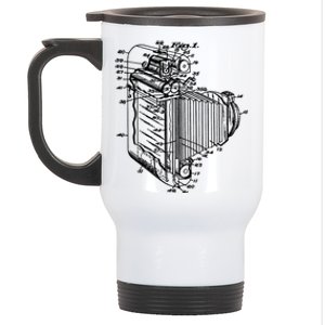 Photo Camera Retro Historical Drawing Camera Photographer Gift Stainless Steel Travel Mug