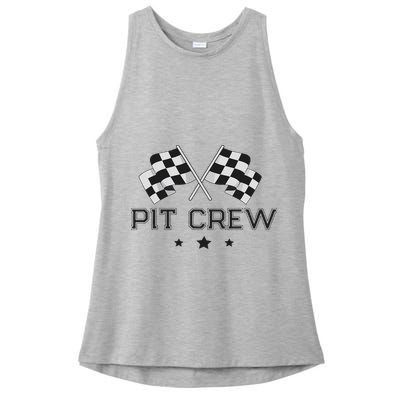 Pit Crew Racing Car Ladies PosiCharge Tri-Blend Wicking Tank