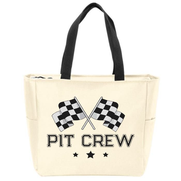Pit Crew Racing Car Zip Tote Bag