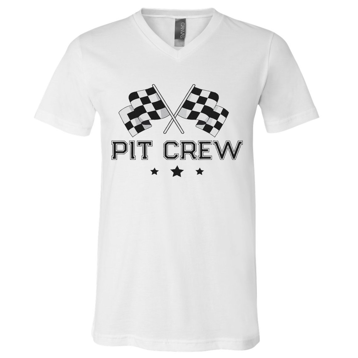 Pit Crew Racing Car V-Neck T-Shirt