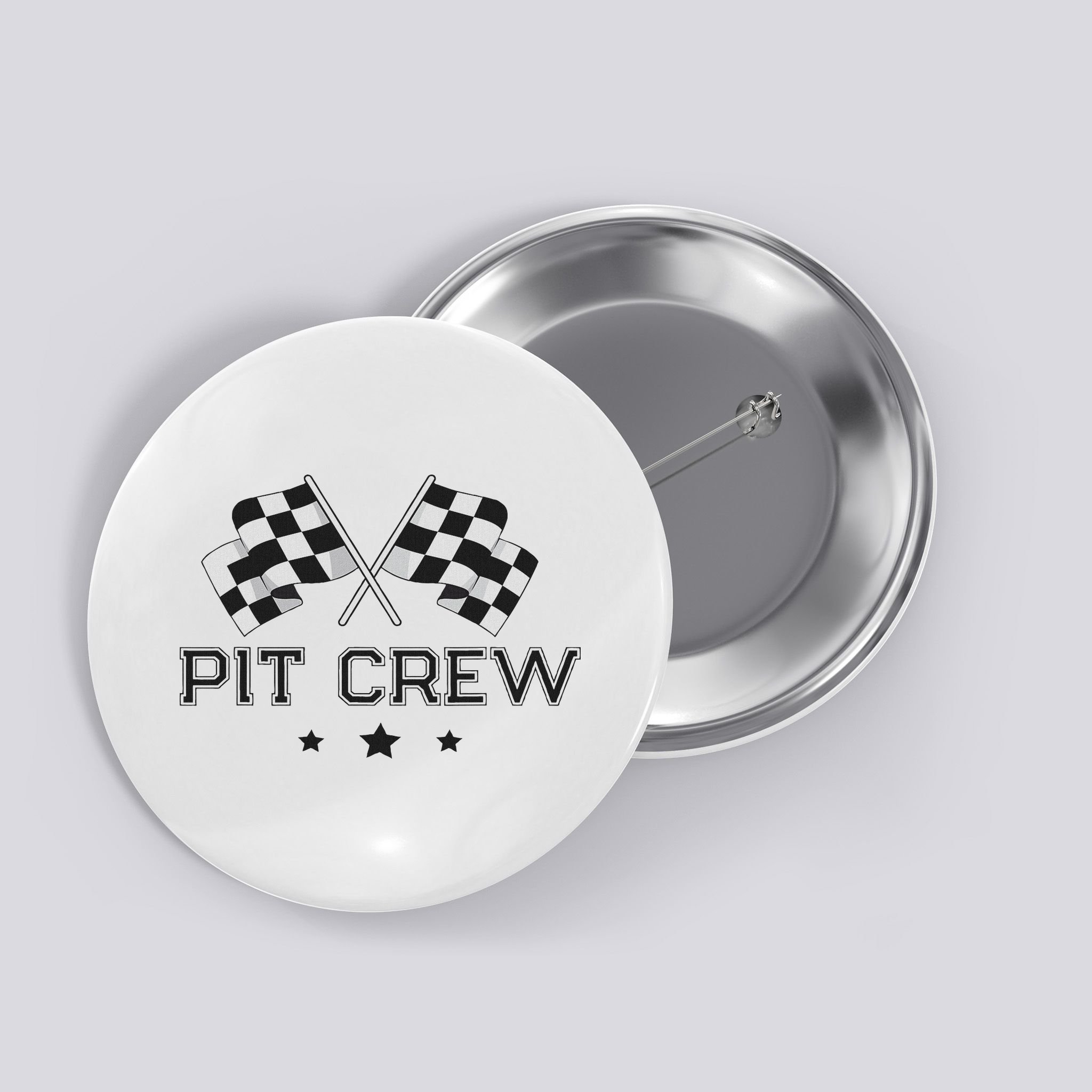 Pit Crew Racing Car Button