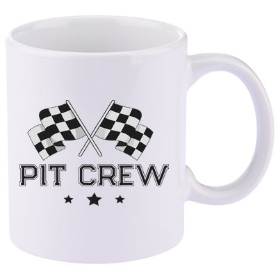 Pit Crew Racing Car 11oz C Handle Ceramic Mug