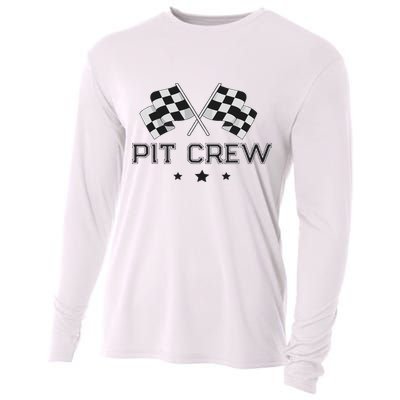 Pit Crew Racing Car Cooling Performance Long Sleeve Crew