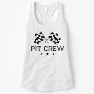 Pit Crew Racing Car Womens Tank Top