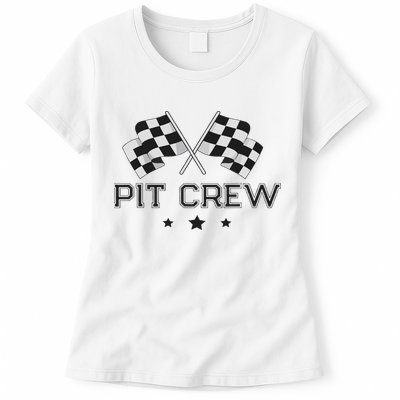 Pit Crew Racing Car Womens T-Shirt