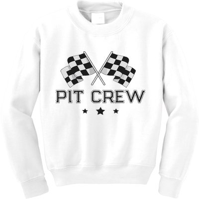Pit Crew Racing Car Kids Sweatshirt