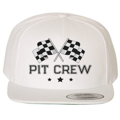 Pit Crew Racing Car Wool Snapback Cap