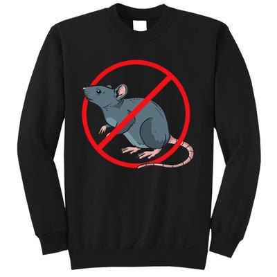 Pest Control Rat Exterminator No Rat Sign Sweatshirt