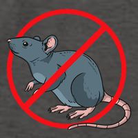 Pest Control Rat Exterminator No Rat Sign Vector Backpack