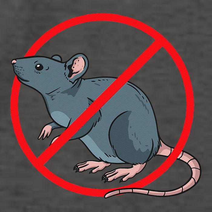 Pest Control Rat Exterminator No Rat Sign Vector Backpack