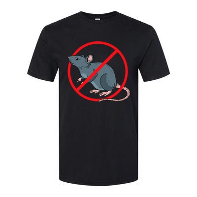 Pest Control Rat Exterminator No Rat Sign Softstyle® CVC T-Shirt